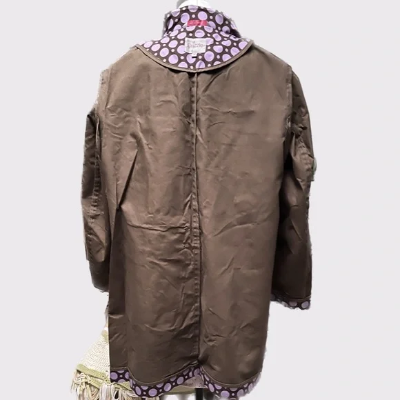 Drizzle POLKA DOT Trench/Raincoat Jacket Coat - Picture 4 of 10